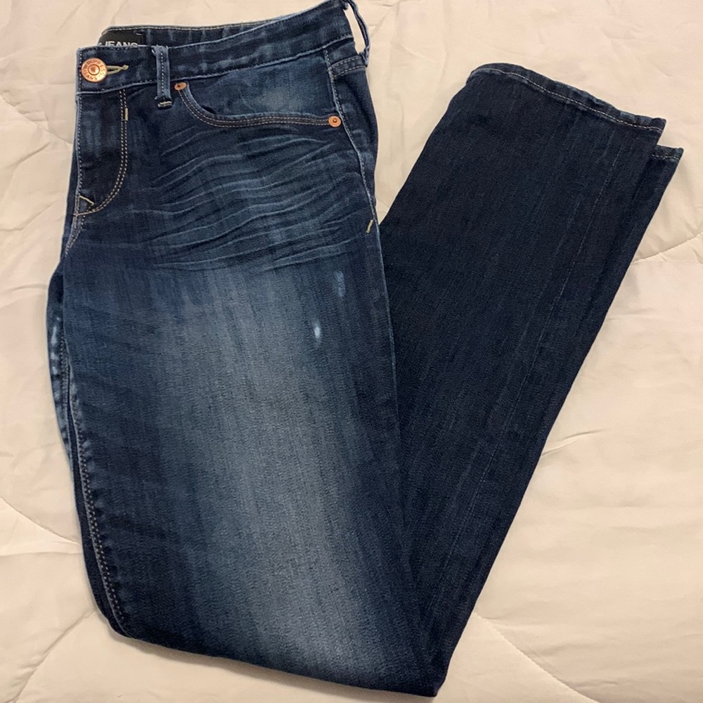 Express Ankle Skinny Stella Low Rise Jeans